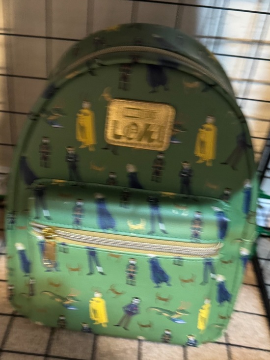 Loungefly Handbags - Loungefly Loki Green Gold Wizard Character Mini Backpack NWT B34